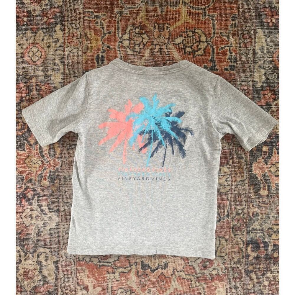 Vineyard Vines 4T Boys Palm Tree Logo Graphic Tee Shirt